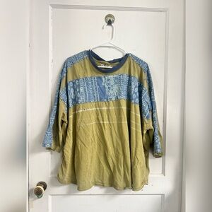 Free People We The Free Happiness In Bloom Tee Printed Pullover Oversized Top M